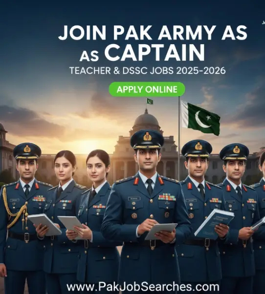 Join Pak Army Captain Teacher Jobs 2026 DSSC Advertisement
