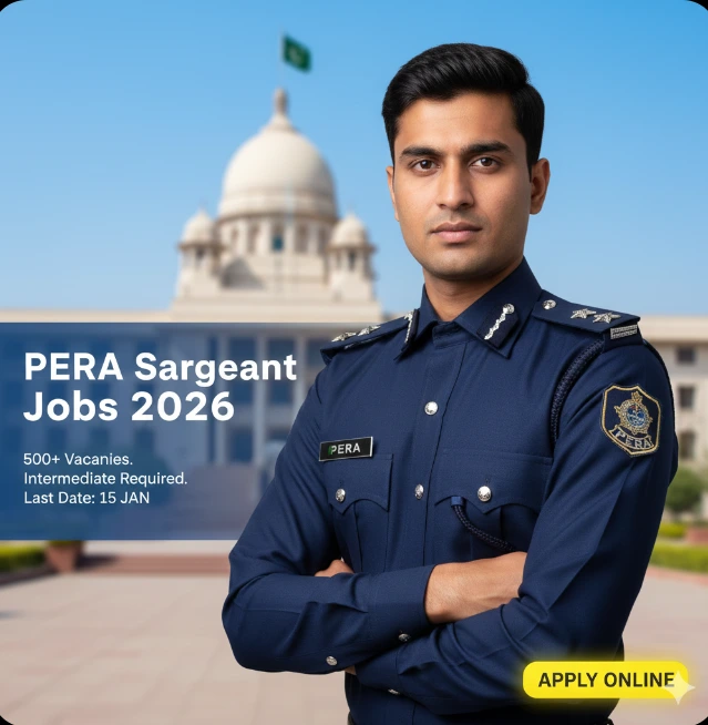 PERA Sergeant Jobs 2026 Punjab Enforcement Regulatory Authority Online Apply Advertisement